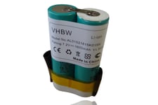 vhbw Batterie compatible avec Wolf Accu80, Neo taille-haie, cisaille électrique (1600mAh, 7,2V, Li-ion)