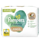 Pampers Harmonie Coco Baby Wipes Plastic Free 4 Packs = 176 Wipes