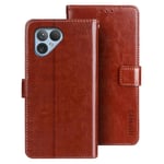 IDEWEI Fodral för Fairphone 5 Stativ Plånbok Telefon Läderfodral