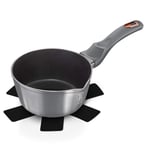 16cm Colorful Non Stick Saucepan Cookware Induction Hob Cooking Pots Pan Home Kitchen Appliance (Moonlight)