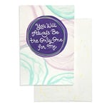 Blue Mountain Arts Greeting Card “You Will Always Be the Only One for Me”—Handmade Paper Card Is Perfect for Saying “I Love You” to Him or Her (HM019)