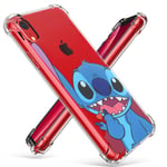 Darrnew Heart Lilo Case for iPhone XR Cartoon Soft TPU Cute Fun Cover, Kawaii Unique Kids Girls Women Cases, Funny Ultra-Thin Bumper Character Rubber Skin Shockproof Protector for iPhone XR 6.1"