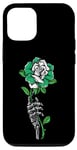 Coque pour iPhone 13 Rose du Nigeria avec squelette drapeau du Nigéria racines africaines Cadeaux africains