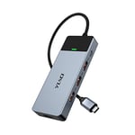 YLSCI Adaptateur USB C, 5 en 1 Hub USB C avec HDMI 4K, 100 W PD, 3 USB 3.1 (10 GB/s), Compatible avec MacBook Pro/Air, Surface Pro/Go