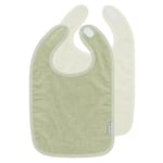 Meyco Popcorn-haklapp för barn - 2-pack - Naturel/Soft Olive
