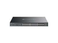 Tp-Link Omada Sx3832mpp, Hanterad, L2+, 10G Ethernet (100/1000/10000), Strömförsörjning Via Ethernet (Poe) Stöd, Rackmontering, Din Rail