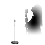 Heavy Round Anti-Vibration Base Microphone Black Stand Band Singer Mic BNIB