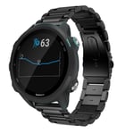 Garmin Forerunner 245 Stilrent länkarmband i metall, Svart