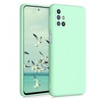 kwmobile TPU Case Compatible with Samsung Galaxy M31s - Case Soft Slim Smooth Flexible Protective Phone Cover - Mint Matte