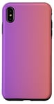 Coque pour iPhone XS Max Échantillon de couleur dégradée élégant mauve orange pêche rose
