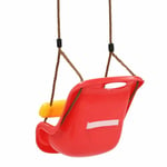vidaXL Baby Swings 2 pcs with Safety Belt PP Redbest
