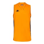 Kappa Cairo Maillot de Basket-Ball Homme, Orange, FR : M (Taille Fabricant : M)