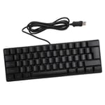 USB Wired Gaming Keyboard 60 Percent RGB Backlight 61 Keys Portable Compact NEW