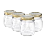 Quattro Stagioni Glass Preserving Jars 250ml Clear Pack of 4