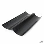 Baguetteplåt Quttin 123899 Double 37,8 x 16,5 x 2 cm (12 antal)