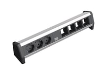 Bachmann 902.003, Svart, Silver, 3 Ac-Utgångar, 230 V, 16 A