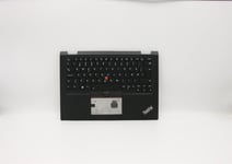 Lenovo Yoga X390 Keyboard Palmrest Top Cover Swiss Black 02HL656