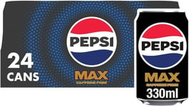 Pepsi Max 24pk x 330ml No Caffeine