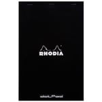 Rhodia head stapled pad black N°19 dot 5st