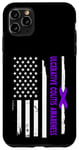 Coque pour iPhone 11 Pro Max Design drapeau américain sensibilisation à la colite ulcéreuse USA
