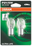 Osram Ultra Life - Glödlampa P21/5W 21/5W 12 V 2-pack - VW - Toyota - Ford - Renault - Volvo - Kia - Audi - Saab