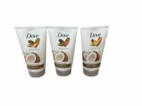 3x Dove Restoring Ritual Hand Cream Coconut Oil Travel Size for Dry Skin 75ml 