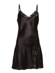 Pure Silk - Slip W.lace Nattlinne Black Lady Avenue