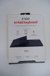 ZAGG TRI-FOLD KEYBOARD with Touch Pad UNIVERSAL Travel Bluetooth QWERTZ keyboard