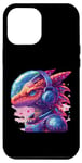 iPhone 12 Pro Max Dinosaur with Headphones Fantasy Art Case