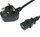 5 Meter Long IEC Kettle Lead Power Cable 3 Pin UK Plug PC Monitor TV C13 Cord