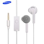 Écouteurs d'origine Samsung 3.5MM stéréo universel S5830 écouteurs intra auriculaires avec micro pour Galaxy S6 S7 S8 S9 S10 A30 A50 A70 - Type White