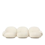 Gubi - Pacha Sofa 3-Seater Full Upholstered w. Armrests, Pearl Gold, Cat 5 Dedar Karakorum 001 Ivory - Fåtöljer - Pierre Paulin - Guld - MDF/Textilmaterial/Skum