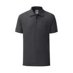 Fruit of the loom 65/35 Tailored Fit Polo - Dark Heather Grey / M