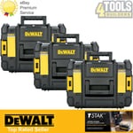 3 x Dewalt DWST1-70703 T-Stak II Drill Carrying Case Toolbox Tstak No Foam Inlay