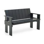 HAY Crate Dining Bench bänk lackad furu Black