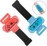 Bracelets Compatible Avec Just Dance 2024 2023 2022 2021 2020 Pour Zumba Burn It Up Pour Switch & Modèle Oled, Bandes De Danse Élastiques Réglables 2pcs Compatible Avec Joy Con Contrôleur