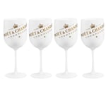 500 ml Moët Champagneflöjter Glas Plast Akryl Champagne Glas Vinglas WHITE 4PCS