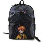 Kimi-Shop The Promised Neverland-Emma Vs Leuvis Anime Cartoon Cosplay Canvas Shoulder Bag Backpack Popular Lightweight Travel Daypacks School Backpack Laptop Backpack
