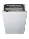 Hotpoint Hsic3M19Cukn Integrated 10-Place Slimline Dishwasher - Silver - Dishwasher With Installation