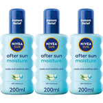 Nivea Moisture Spray After Sun Cool & Sooth Skin Aloe Vera 200ML x 3