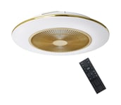 Brilagi - LED Himmennettävä valo tuulettimella AURA LED/38W/230V kulta + kaukosäädin
