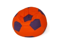 Fodbold Sako taske pouffe rød-lilla XL 120 cm