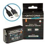 Patona Platinum Batteri with USB-C input for Nikon EN-EL25 Nikon Zfc Nikon Z50 Nikon Z30 150301398 (Kan sendes i brev)