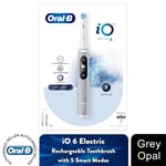 Oral-B iO Series 6 Electric Rechargeable Toothbrush with Travel Case, Grey Opal