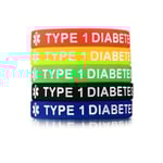 Medicinskt larmband för nödsituationer - Bärbar armband för diabetes typ 1/2 (FMY) 1