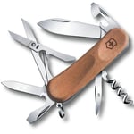 Victorinox - Evolution wood lommekniv 85mm 12 fun. valnøtt
