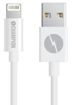 Champion USB lightning kabel - MFi Apple godkendt - Hvid - 2.7 m