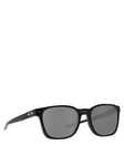 Oakley Black Tort Frame Square Sunglasses - Black, Tortoise, Men