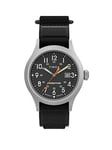 Timex Expedition Scout Black Dial/Black Fast Wrap Strap Gents watch, One Colour, Men