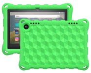 Dadanism EVA Case for All-New Kindle Fire HD 8 Tablet(10th Generation 2020 Release) and Fire HD 8 Plus 2020 Release, Kids-Friendly Shockproof EVA Heavy Duty Bumper Protective Cover for Kids - Green